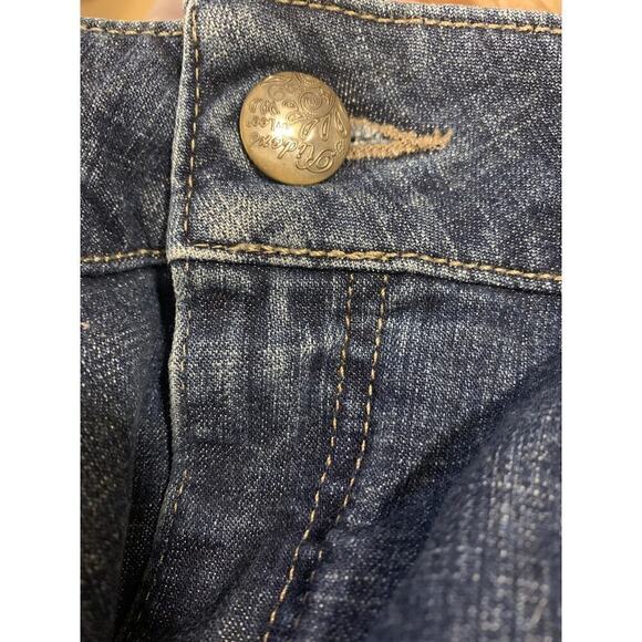 Riders by Lee Women's Size 18 Mid Rise Bootcut Jeans Blue Dark Wash Denim - Picture 3 of 6